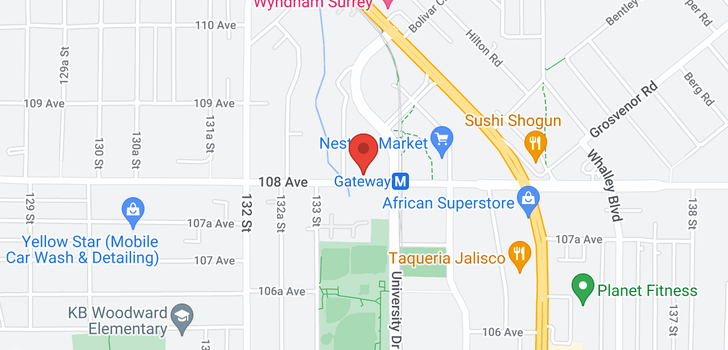 map of 1106 13353 108TH AVENUE